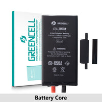 Greencell Standard Capacity iPhone 12 mini | 12 | 12 Pro | 13 Pro | 11 | 14 Pro | 13 | 14 | 12 Pro Max | 11 Pro Max | 13 Pro Max | 14 Plus | 13 mini | 11 Pro | 14 Pro Max Replacement Battery Core with Adhesive Strips Greencell Standard Capacity iPhone 12 mini | 12 | 12 Pro | 13 Pro | 11 | 14 Pro | 13 | 14 | 12 Pro Max | 11 Pro Max | 13 Pro Max | 14 Plus | 13 mini | 11 Pro | 14 Pro Max Replacement Battery Core with Adhesive Strips